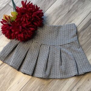 H&M Black and White Mini Skirt